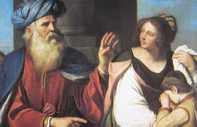 Abraham schickt seine Magd Hagar mit ihrem gemeinsamen Kind fort - sie ist ab sofort Alleinerziehende.