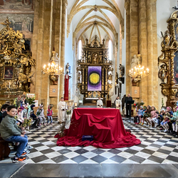 Wort-Gottes-Feier mit Segnung der Palmbuschen in der Stadtpfarrkirche.